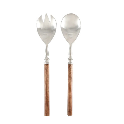 Face to Face Salad Serving Set - Mango Wood - Set of 2