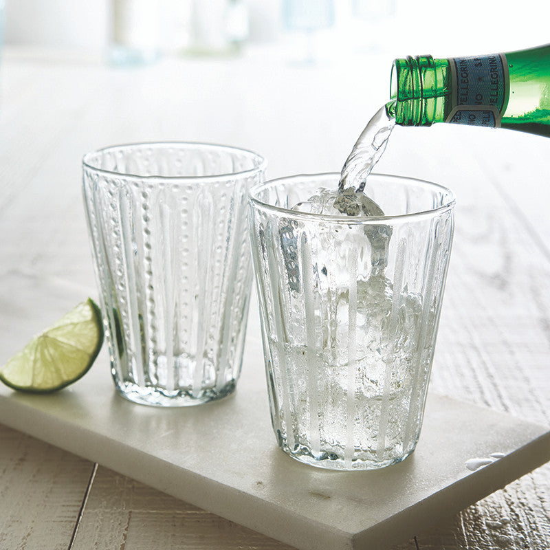 Everyday Glass - White Stripe