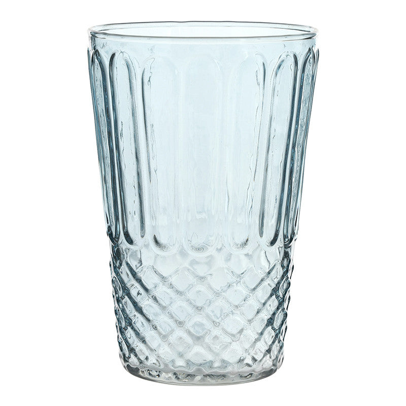 Embossed Glass - Ocean Blue