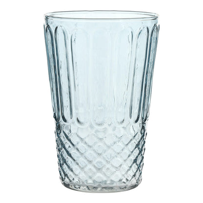 Embossed Glass - Ocean Blue