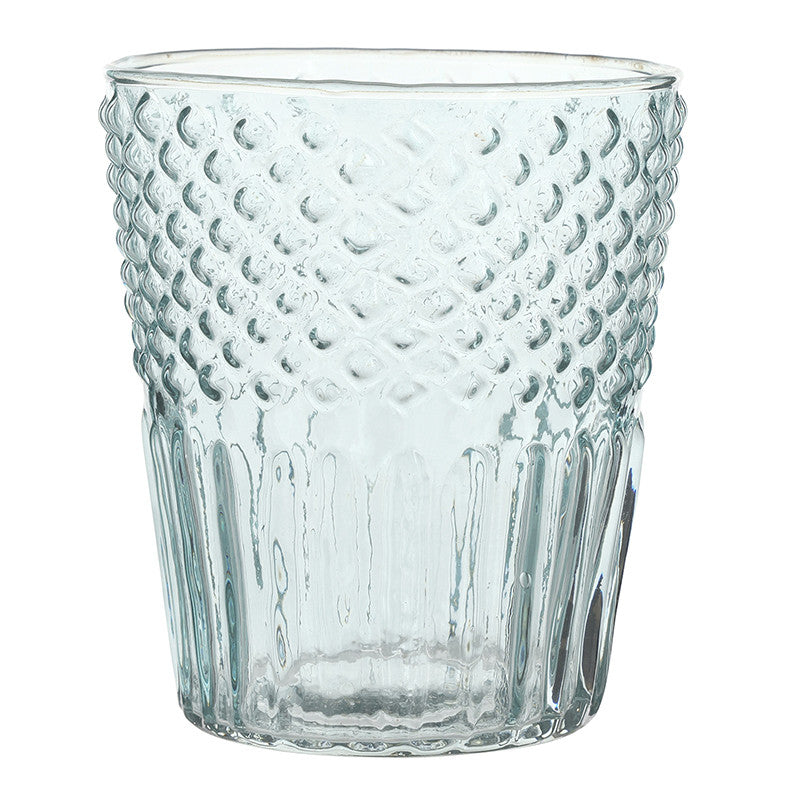 Embossed Glass - Sky Blue