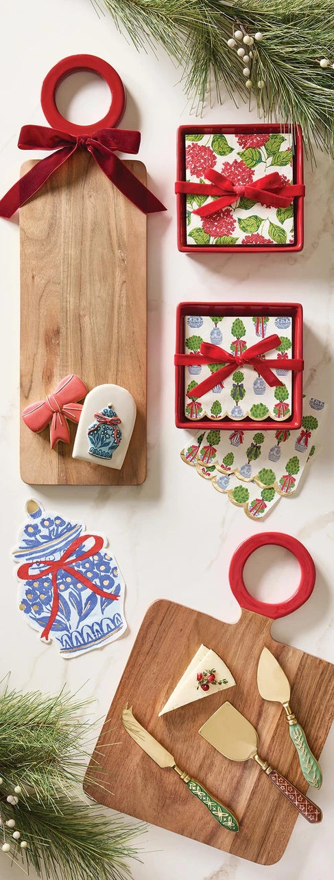 Enamel Handle Cheese Knives - Traditional