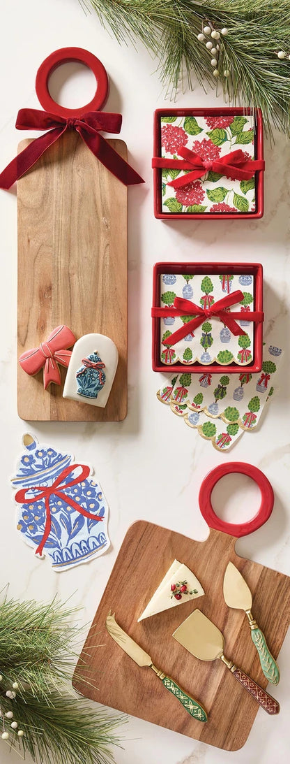 Enamel Handle Cheese Knives - Traditional
