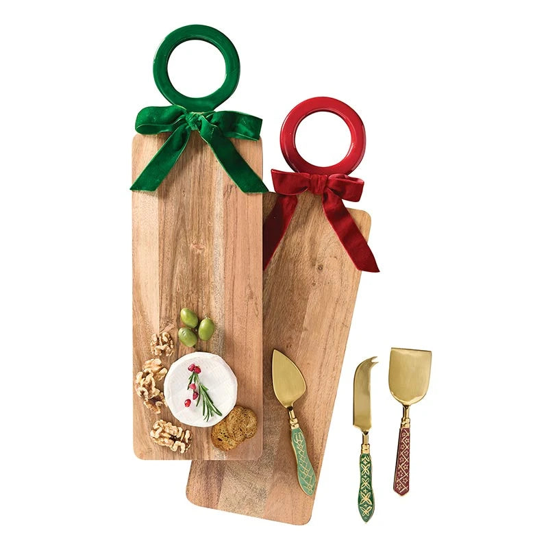 Enamel Handle Cheese Knives - Traditional