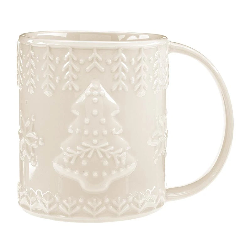 Embossed Mug - Tree Snowflake