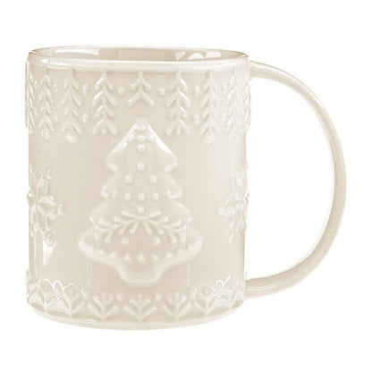 Embossed Mug - Tree Snowflake