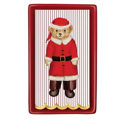 Ceramic Guest Napkin Tray + Napkins - Merry Bear