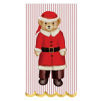 Ceramic Guest Napkin Tray + Napkins - Merry Bear