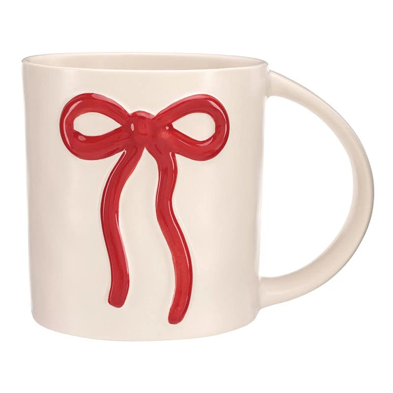 Wide Handle Bow Mug - Red
