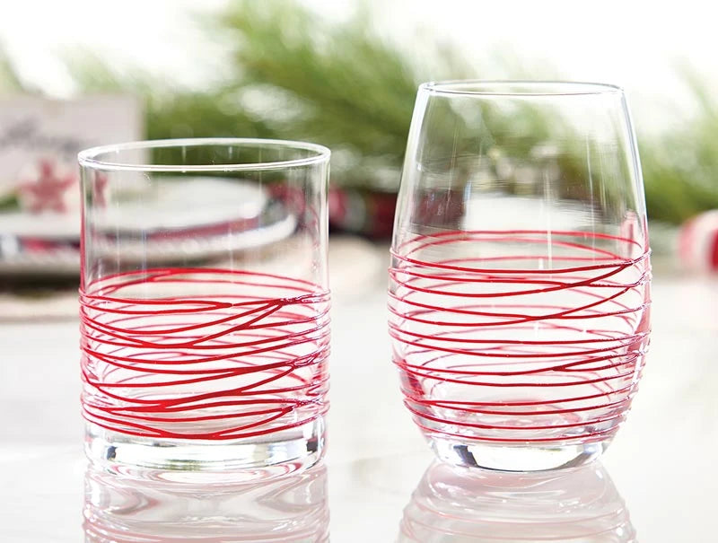 Textured Spun DOF Glass - Red