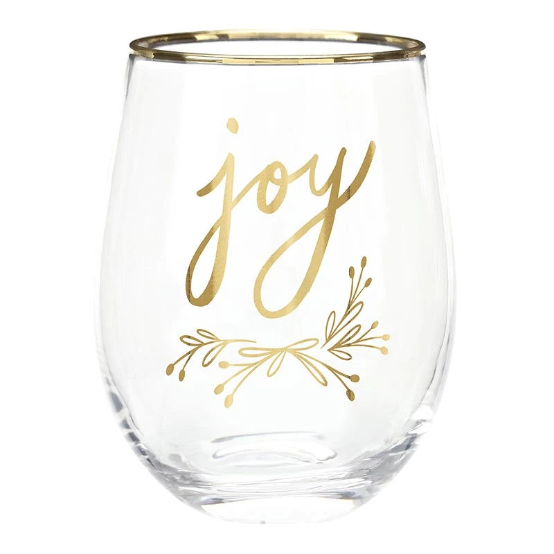 Boxed Stemless Wine Glass Set - Verry Merry