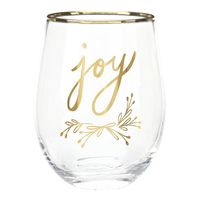 Boxed Stemless Wine Glass Set - Verry Merry