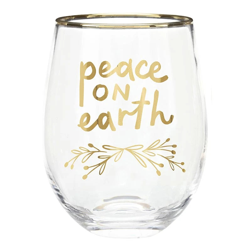 Boxed Stemless Wine Glass Set - Verry Merry