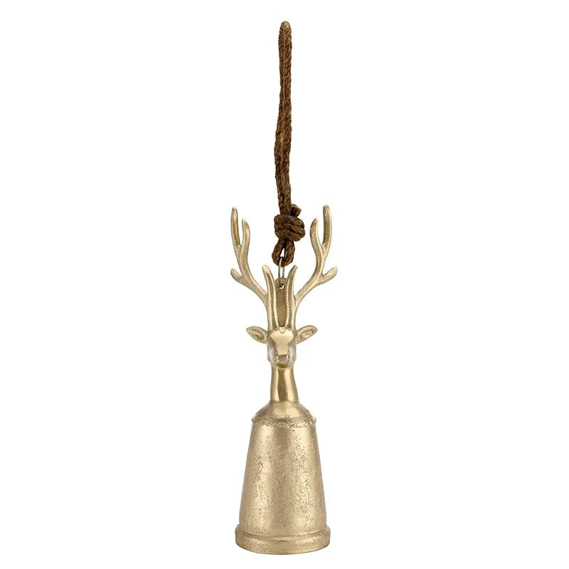 Champagne Platinum Reindeer Bell - Small