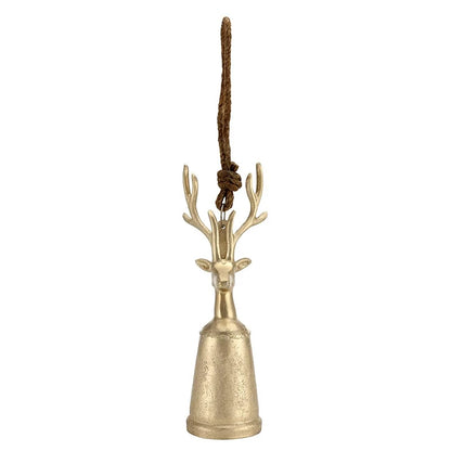 Champagne Platinum Reindeer Bell - Small
