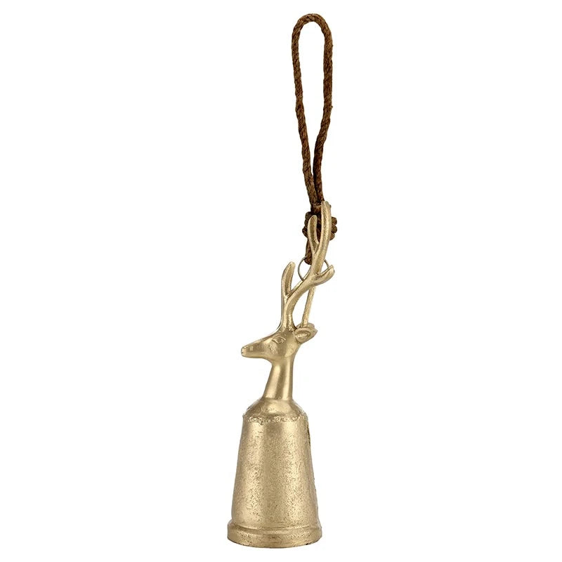 Champagne Platinum Reindeer Bell - Small