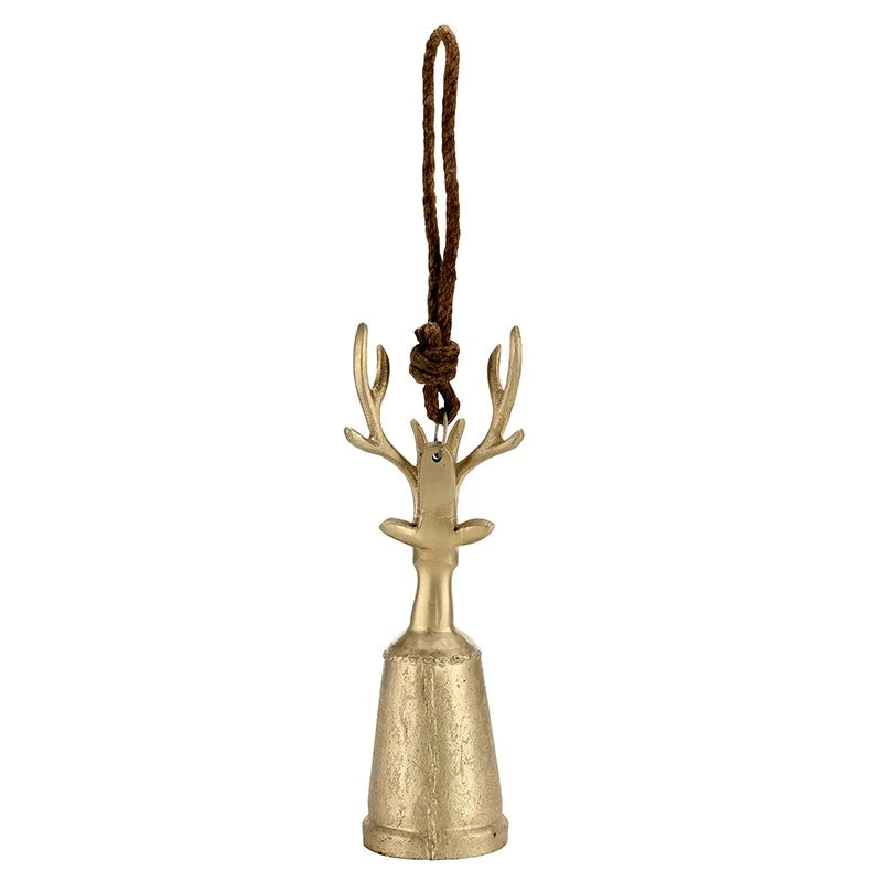 Champagne Platinum Reindeer Bell - Small