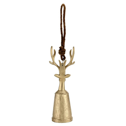 Champagne Platinum Reindeer Bell - Small
