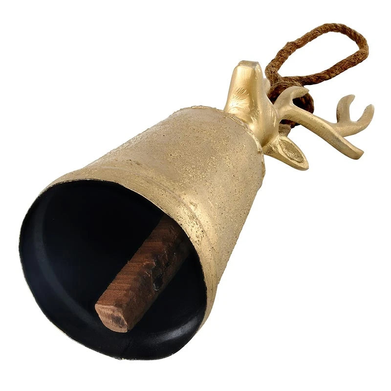 Champagne Platinum Reindeer Bell - Small