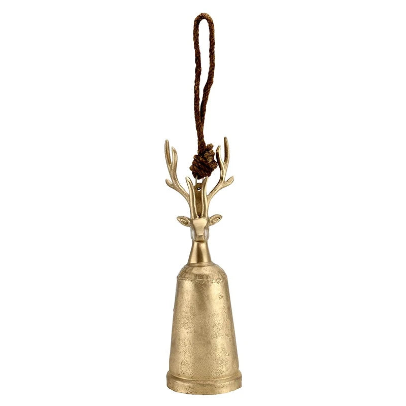 Champagne Platinum Reindeer Bell - Medium