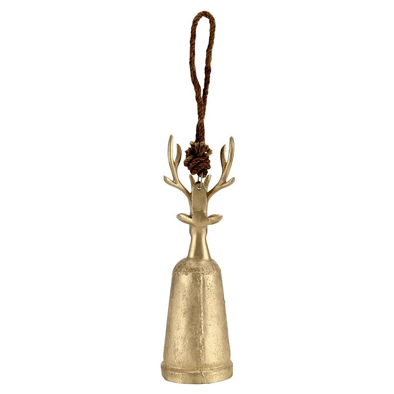 Champagne Platinum Reindeer Bell - Medium