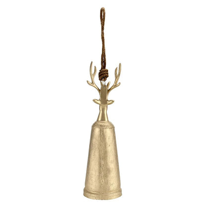 Champagne Platinum Reindeer Bell - Large