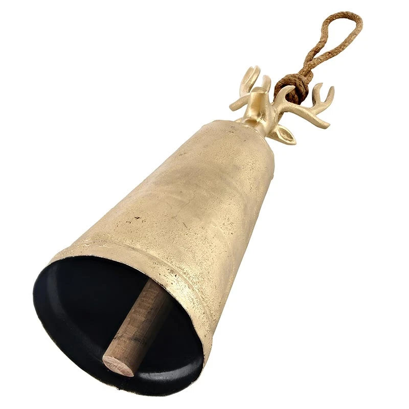 Champagne Platinum Reindeer Bell - Large