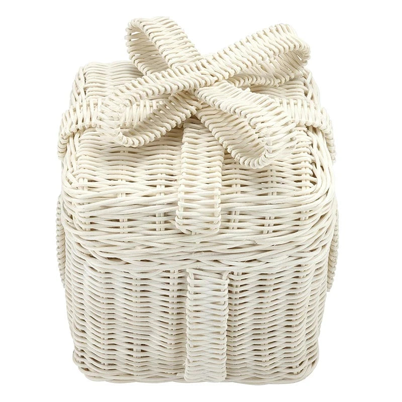 White Wicker Present