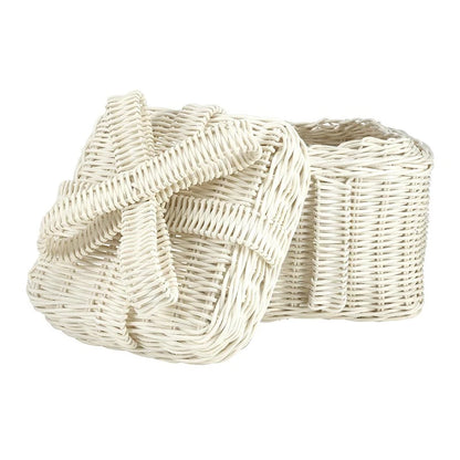 White Wicker Present