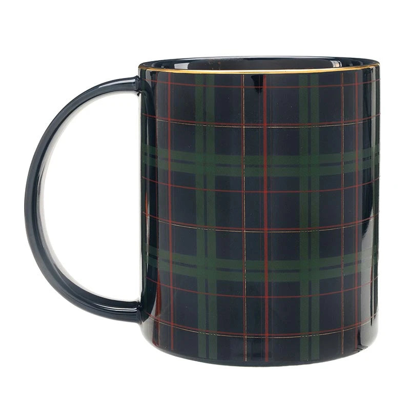 Wide Handle Mug - Joy Plaid