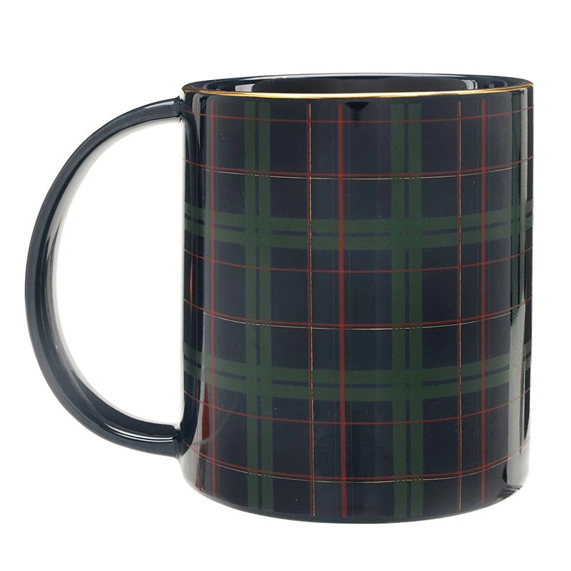 Wide Handle Mug - Joy Plaid
