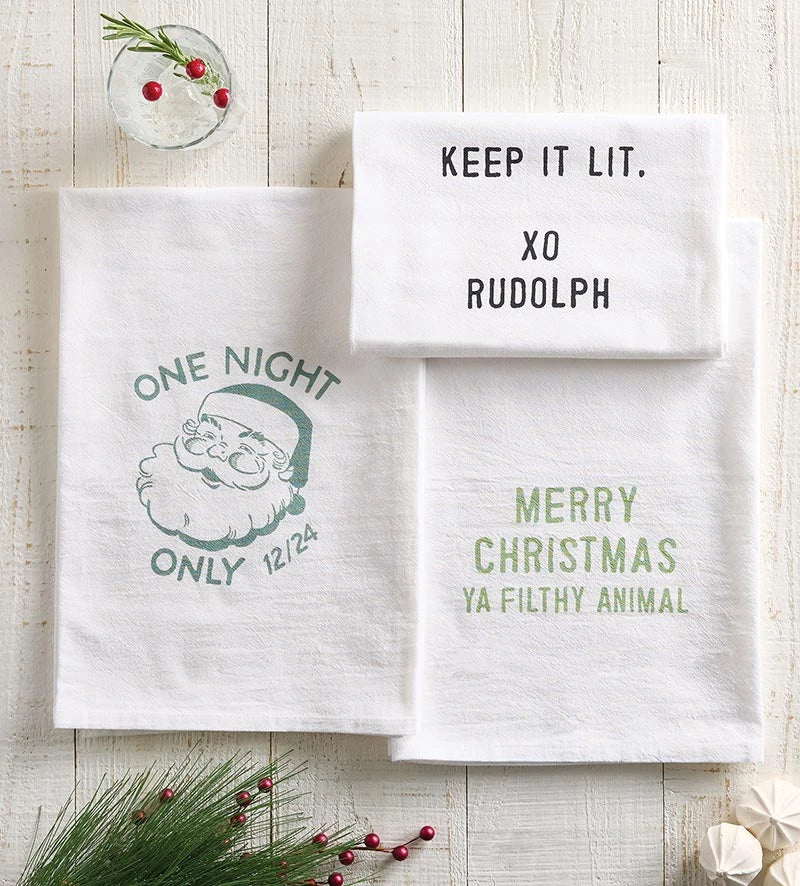 Face to Face Thirsty Boy Towel - Santa