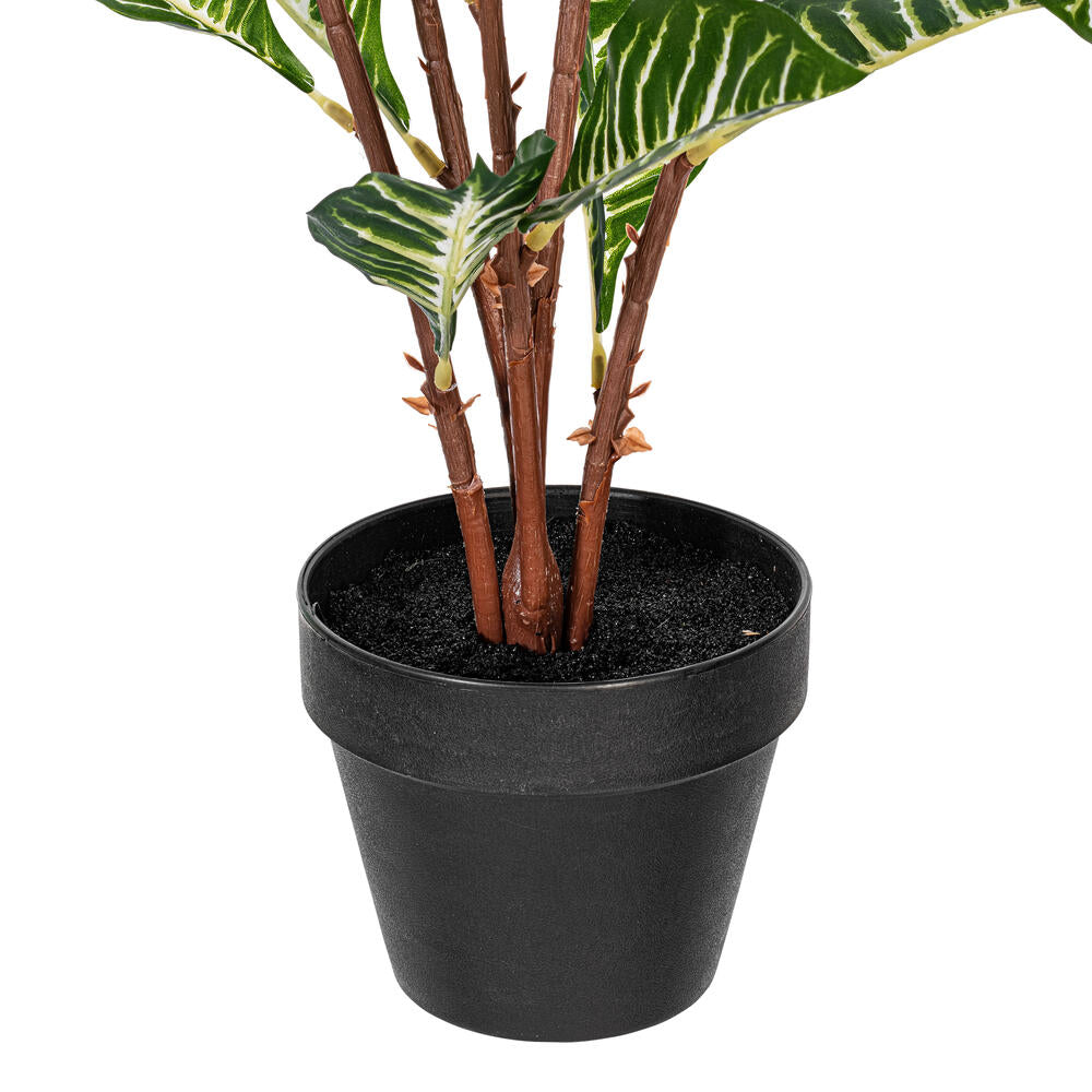 35" Artificial Green Real Touch Zebra Plant