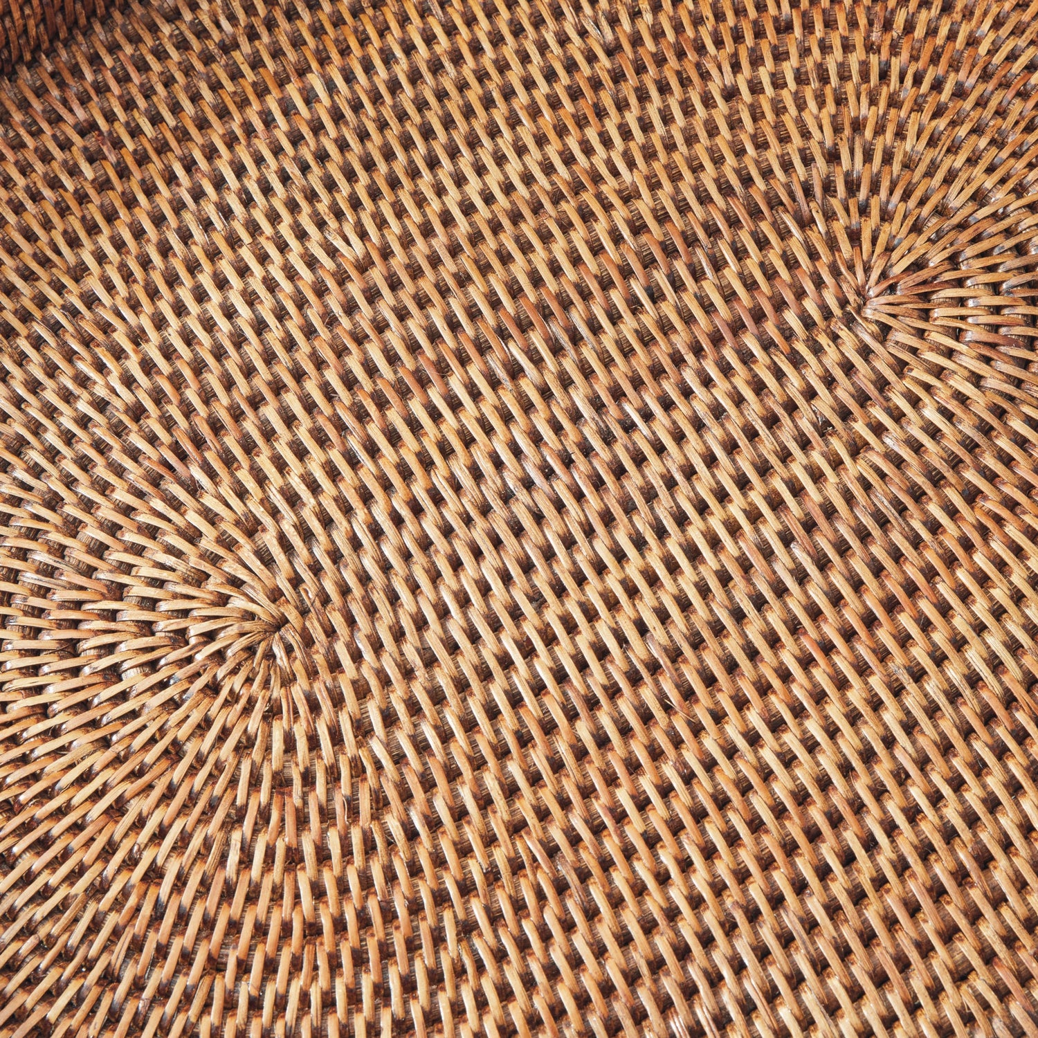 Burma Rattan Oval Serving Trays, Set of 3- Warm Brown