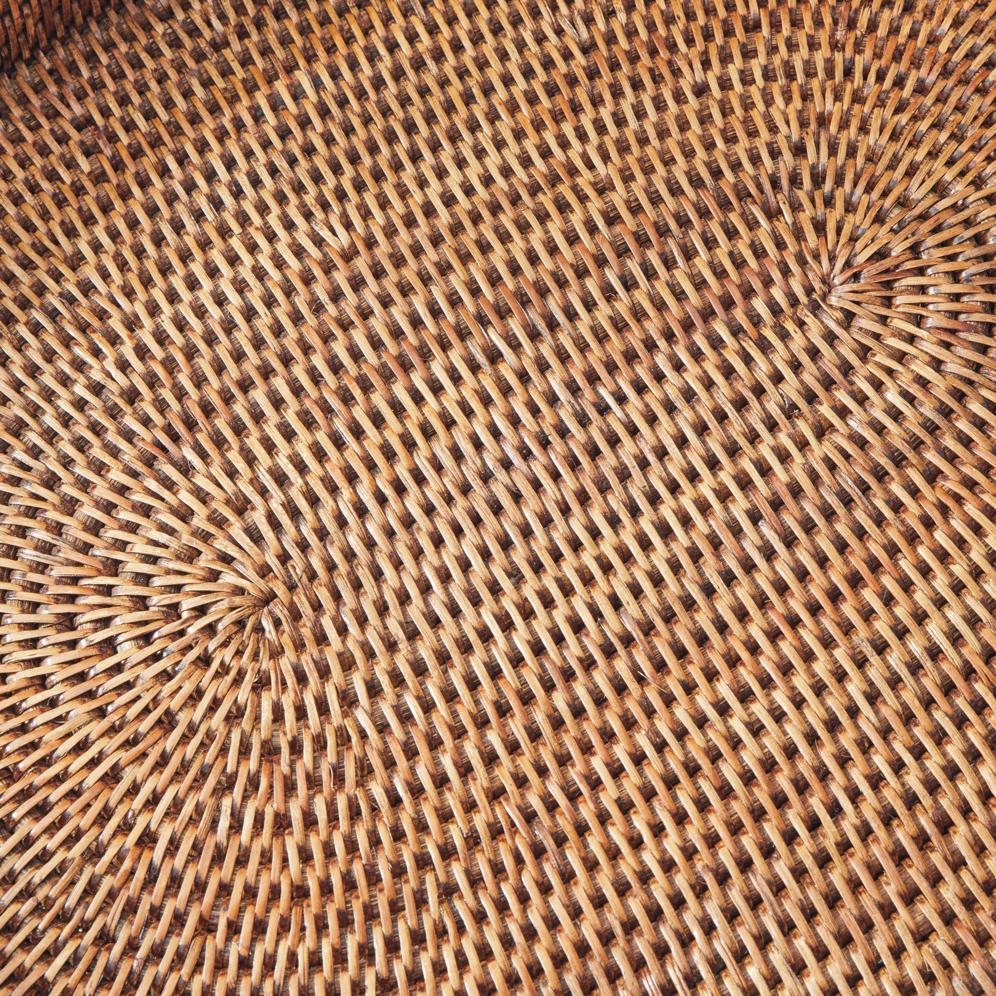 Burma Rattan Oval Serving Trays, Set of 3- Warm Brown