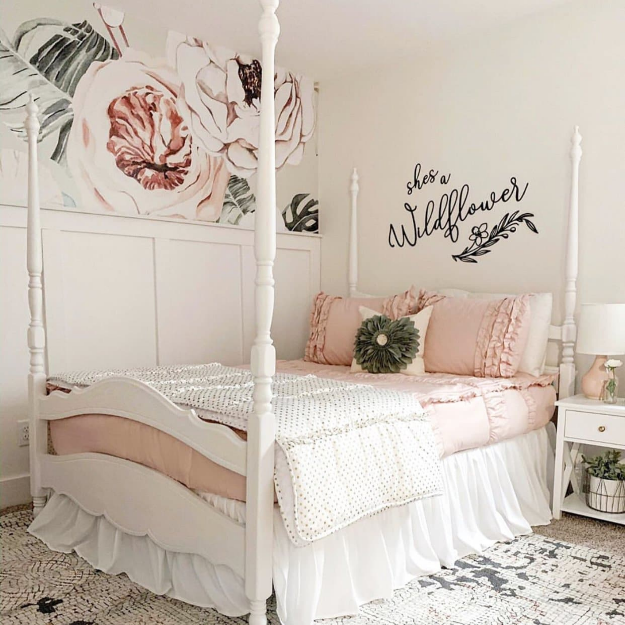 Terracotta Blooms Wallpaper - 2 FT H X 9.5 FT W LUXE