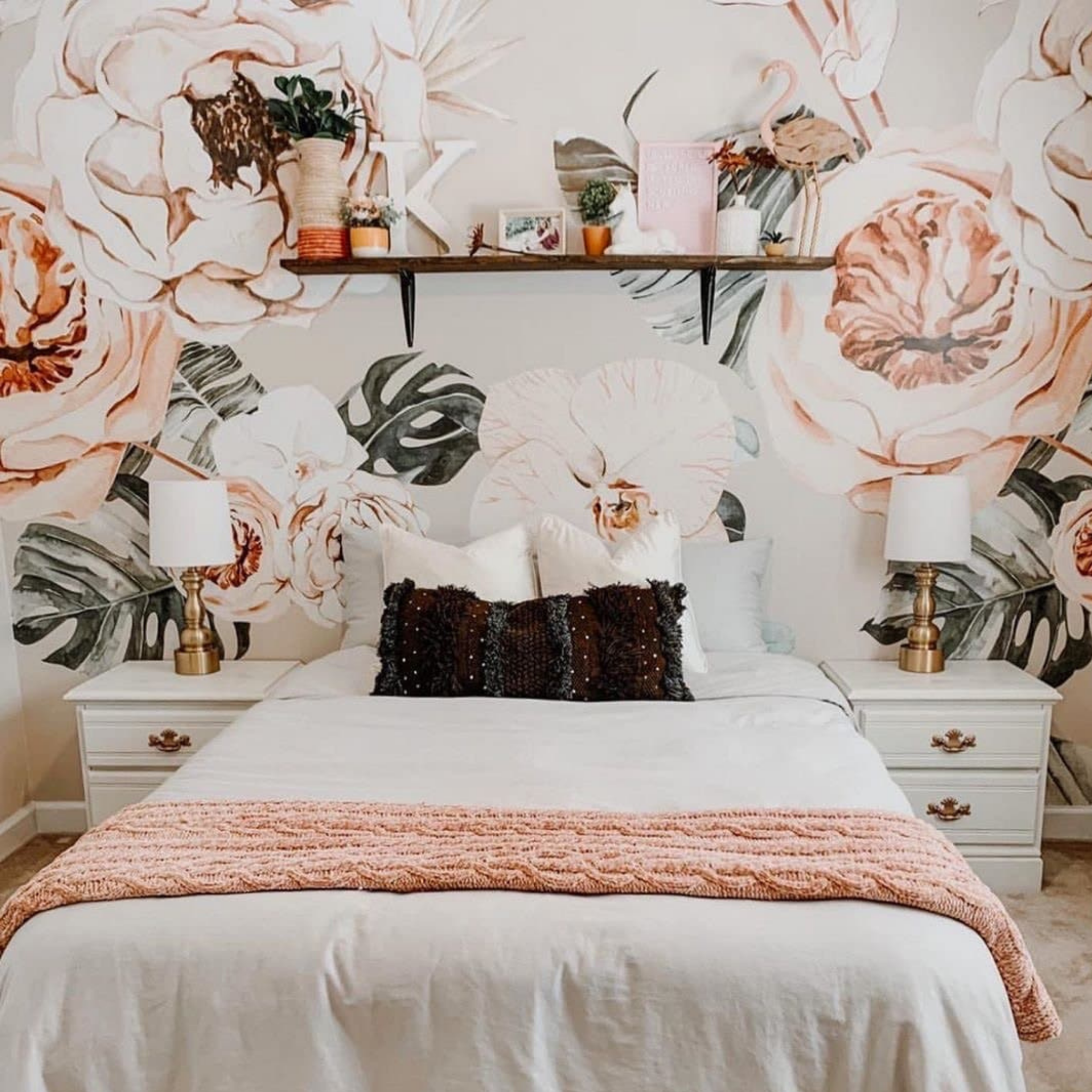 Terracotta Blooms Wallpaper - 2 FT H X 9.5 FT W LUXE