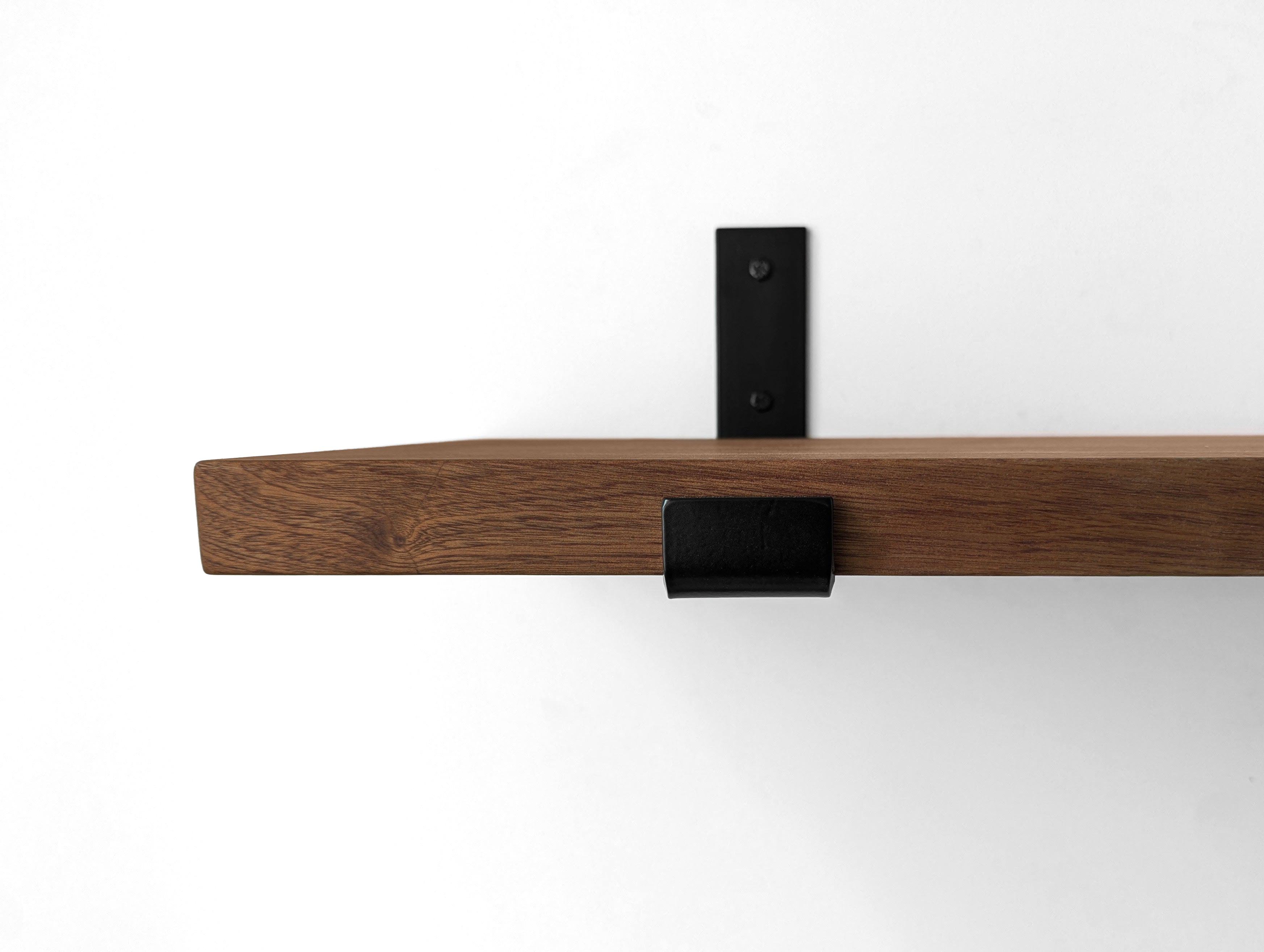 Thick Mahogany Board only (for Cascade Iron J Brackets) | Brackets fulfilled by Cascade Iron