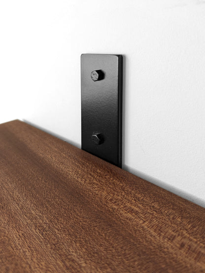 Thick Mahogany Board only (for Cascade Iron J Brackets) | Brackets fulfilled by Cascade Iron
