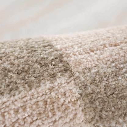 Azrika Beige Checkered Washable Rug - Clearance