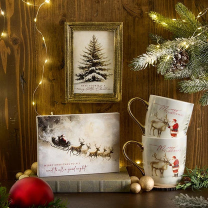 St. Nicholas Framed Linen - Have Yourself