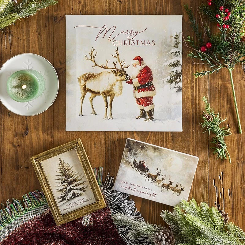 St. Nicholas Framed Linen - Have Yourself