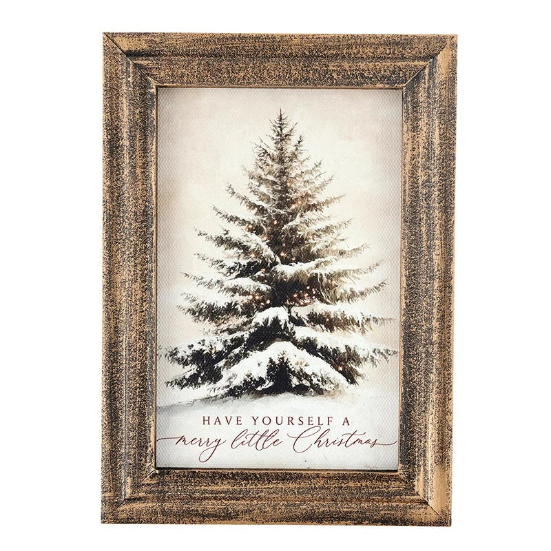 St. Nicholas Framed Linen - Have Yourself