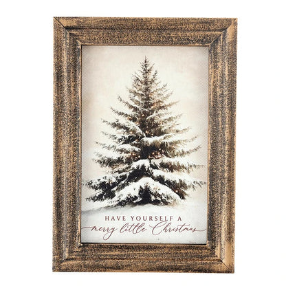 St. Nicholas Framed Linen - Have Yourself