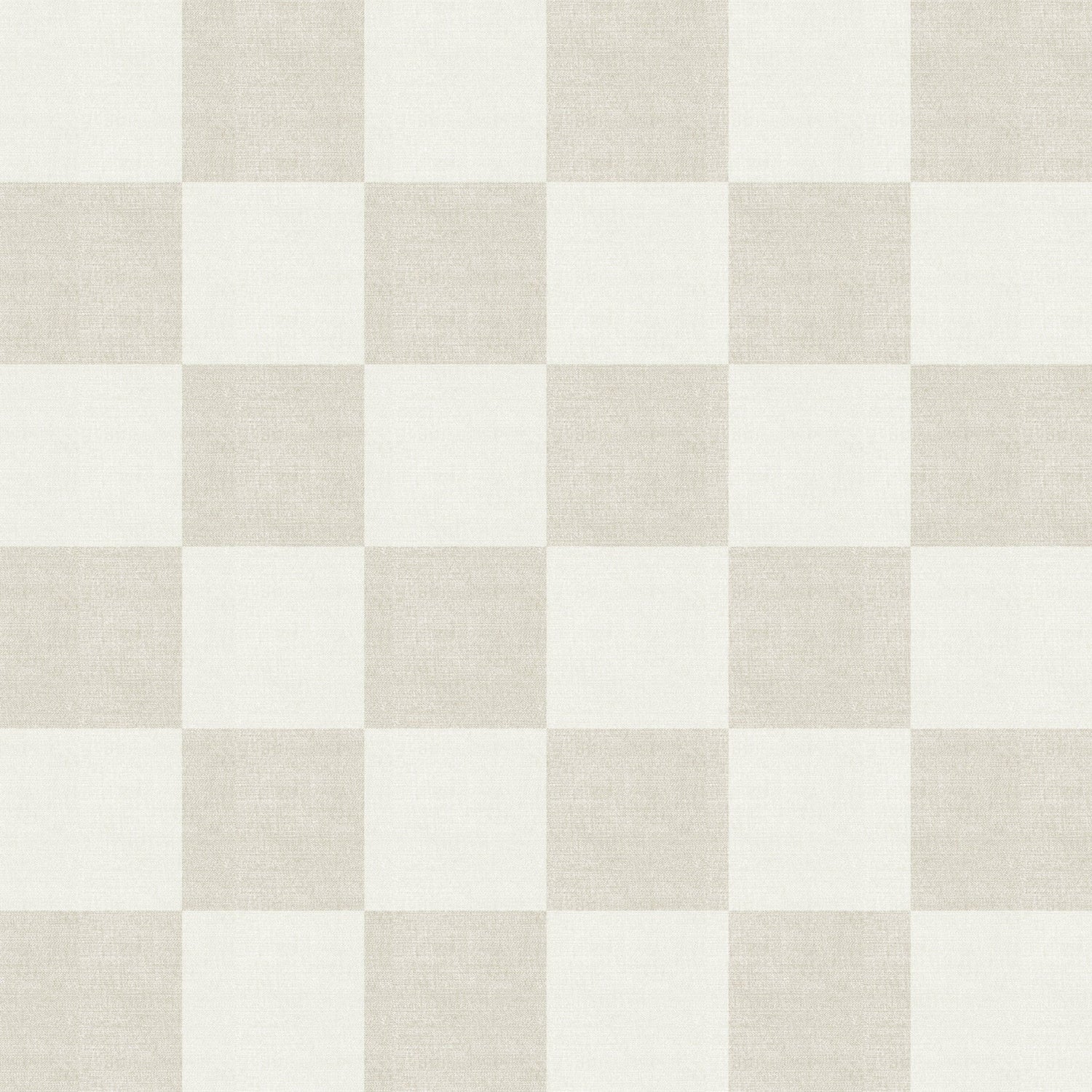 Woven Check (Beige) Wallpaper - 8 FT H X 12.5 FT W LUXE