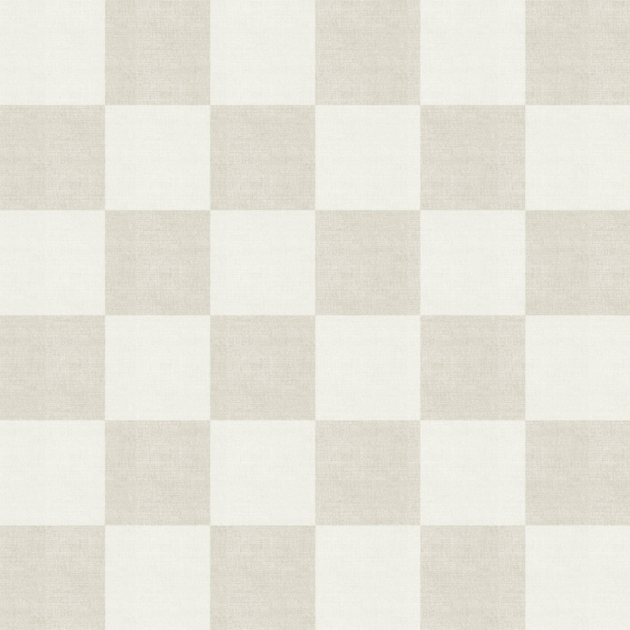 Woven Check (Beige) Wallpaper