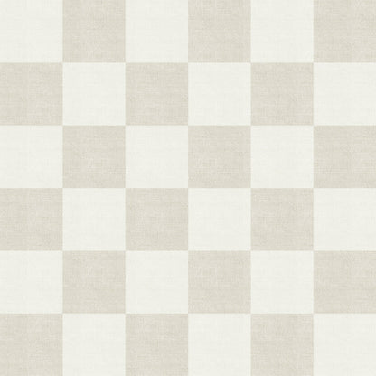 Woven Check (Beige) Wallpaper