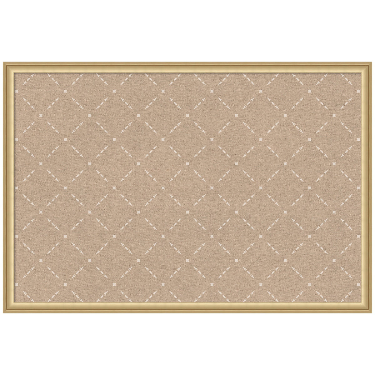 Pinboard Beige Lattice Pattern