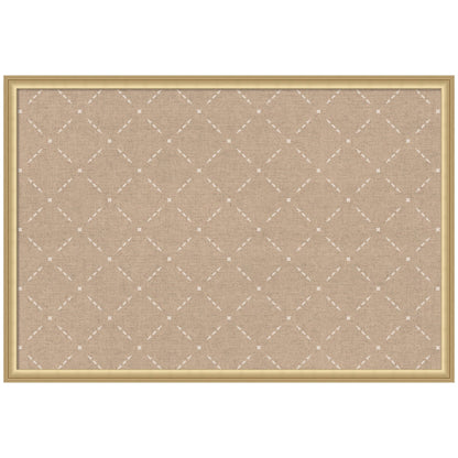 Pinboard Beige Lattice Pattern