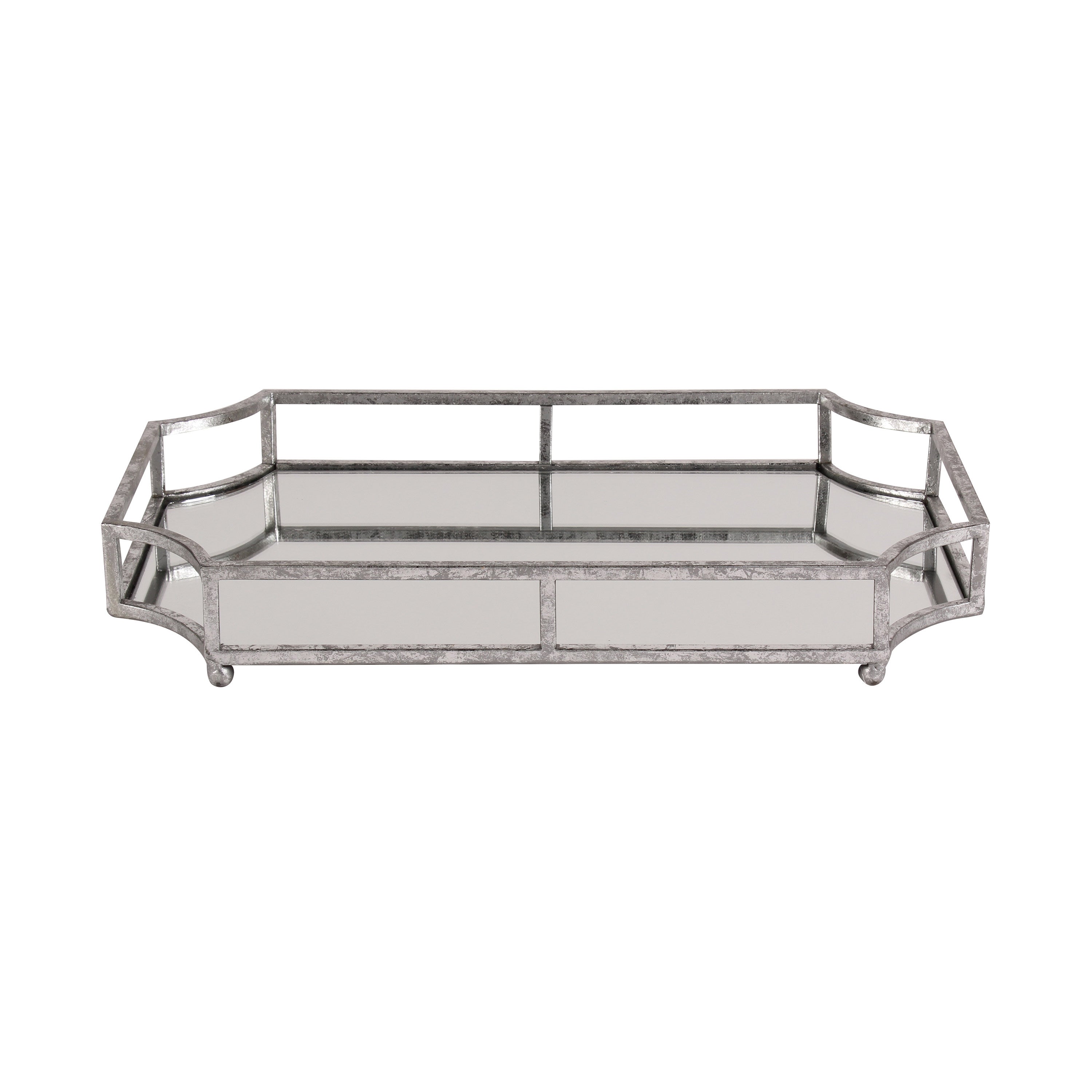 Ciel Metal Mirrored Scalloped Decorative Tray